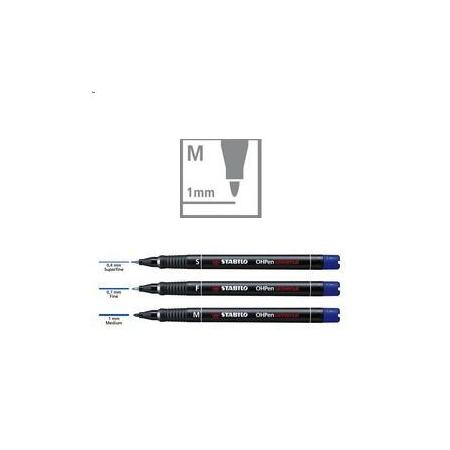 PENNARELLO STABILO OHPEN 843 PERMANENTE MEDIO NERO