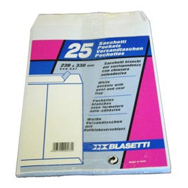 25 BUSTE A SACCO BIANCO...