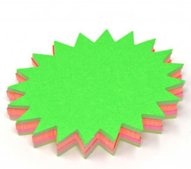 SEGNAPREZZI FLUO FORMA SOLE