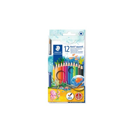 ASTUCCIO 12 MATITE COLORATE 144 AQUARELL NORIS...