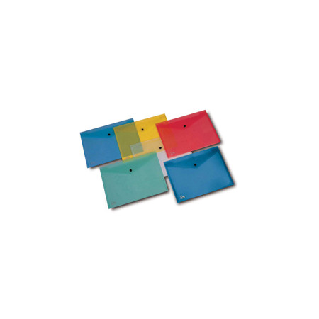 BUSTA CON BOTTONE A7-ORIZZ. 15,5x11,5cm COLORI...