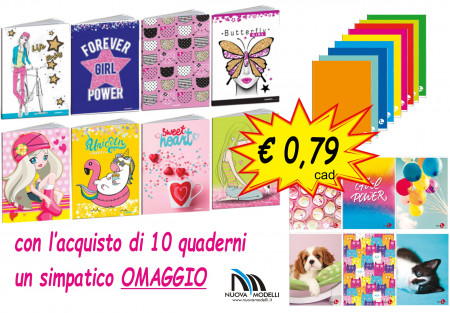 QUADERNO QUADRETTI 1 RIGO 1R/ QUADRETTI 5MM