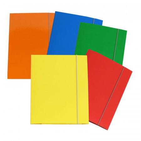 CARTELLINA CON ELASTICO 32PL 25X34CM ASSORTITO