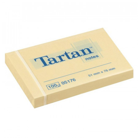 BLOCCO TARTAN (TM) 5176 GIALLO 51X76MM 100FG 63GR