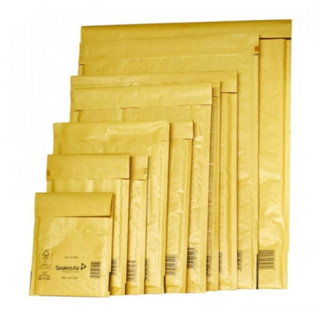 10 BUSTE IMBOTTITE GOLD C 15X21CM UTILE AVANA