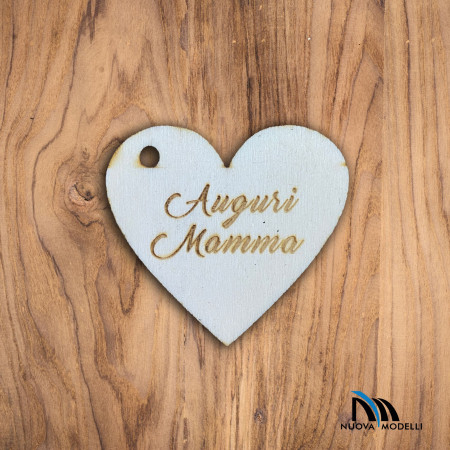 Cuoricino "AUGURI MAMMA"