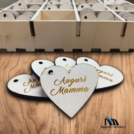 Cuoricino "AUGURI MAMMA"