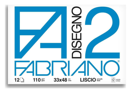 Album Blocco Fabriano F2 Liscio 33x48